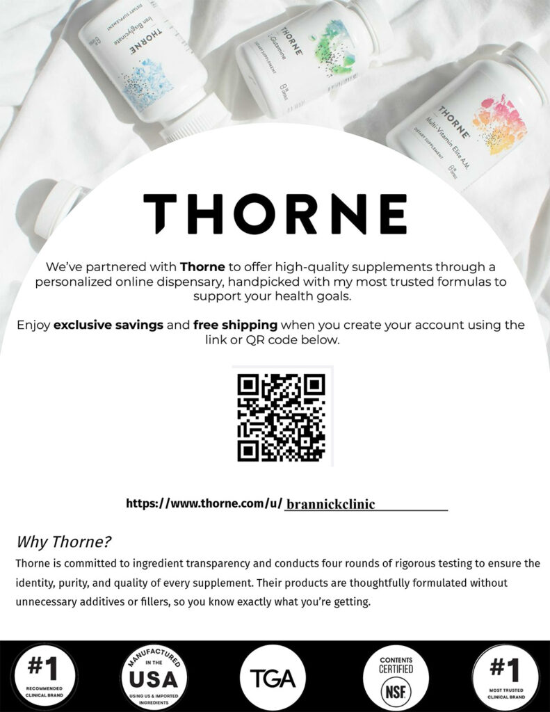 Thorne/Brannick Clinic Online Dispensary